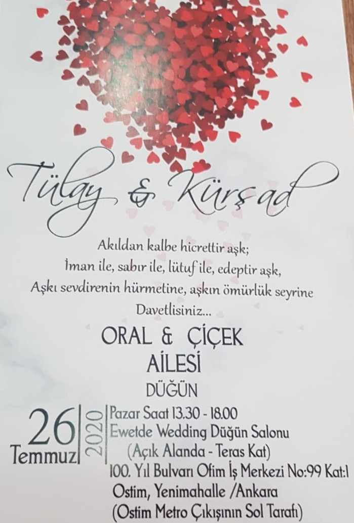 Ankara İli Antrenörümüz Kürşad Serkan ÇİÇEK Evleniyor